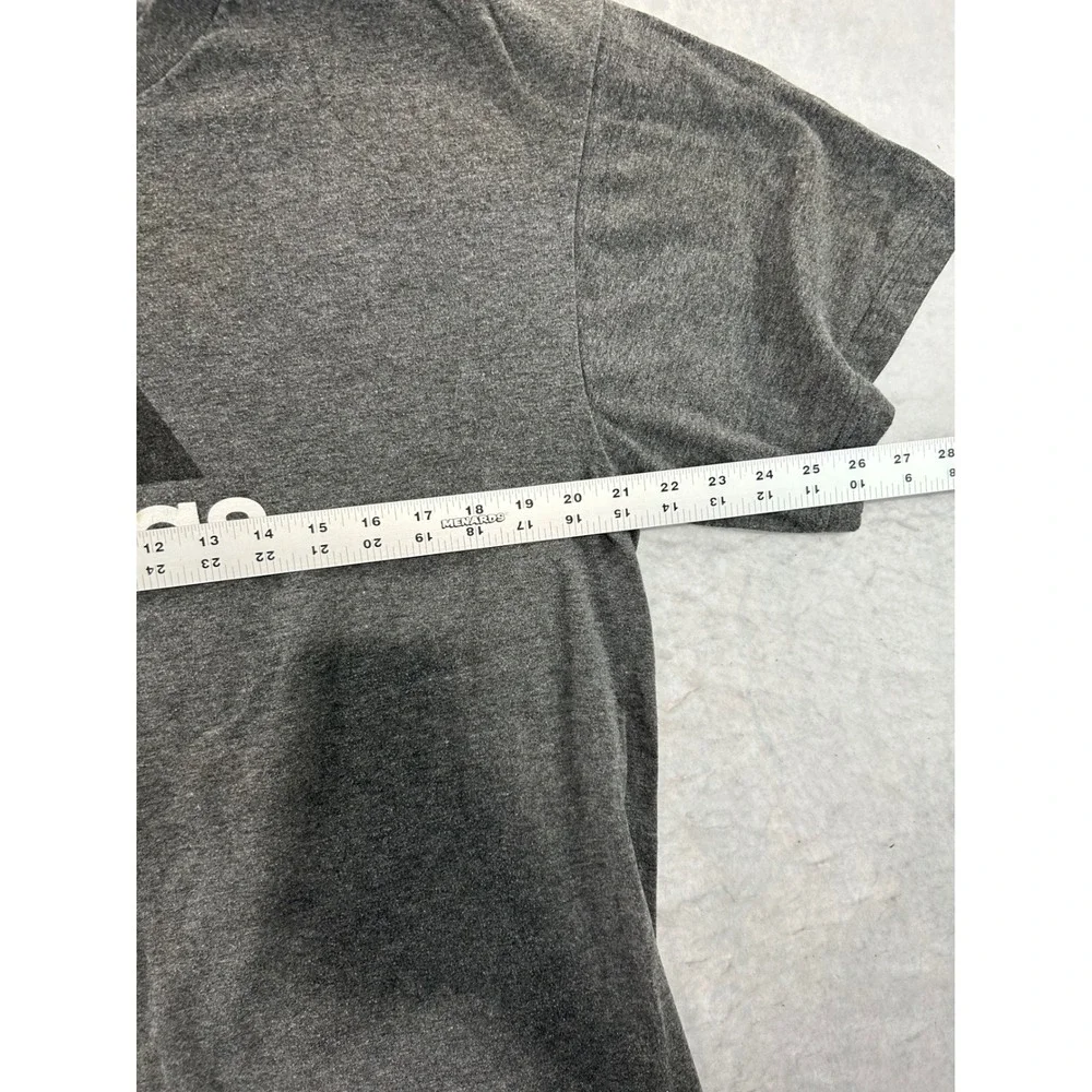 Adidas Mens Graphic T-Shirt Large Gray Heather Short Sleeve Mountain Logo Tee